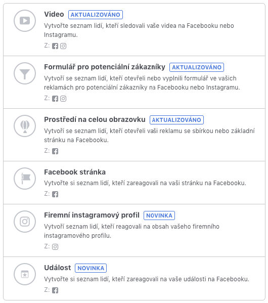 Vytvořte si vlastní okruhy uživatelů